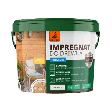 Impregnat akrylowy do drewna PREMIUM sosna naturalna 5L Dragon