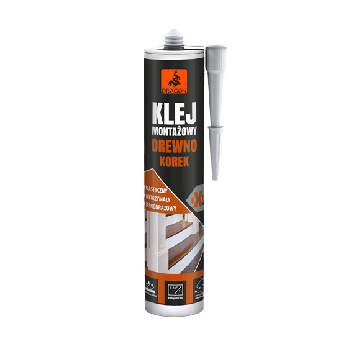 Klej montażowy drewno-korek kremowy 280ml Dragon