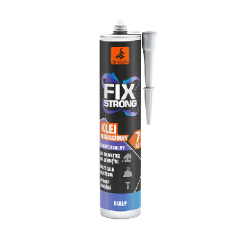 Klej montażowy akrylowy fix strong biały 280ml Dragon