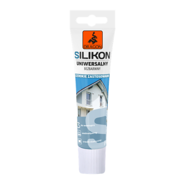 Silikon uniwersalny bezbarwny 100ml Dragon