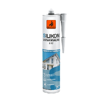 Silikon uniwersalny biały 280ml Dragon