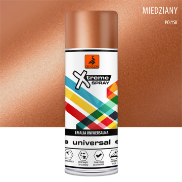 Emalia uniwersalna w aerozolu miedziany 400ml Dragon