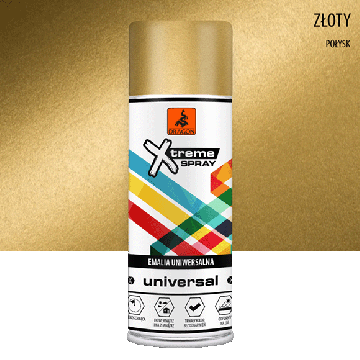 Emalia uniwersalna w aerozolu złoty metalik 400ml Dragon