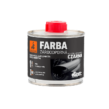 Farba żaroodporna czarny 200ml Dragon
