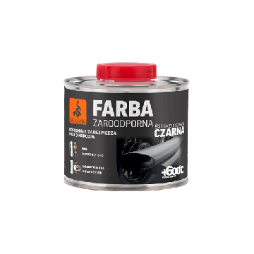 Farba żaroodporna czarny 500ml Dragon