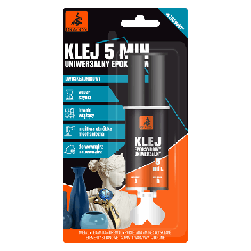 Klej epoksydowy uniwersalny 5 min. 2x12,5ml Dragon