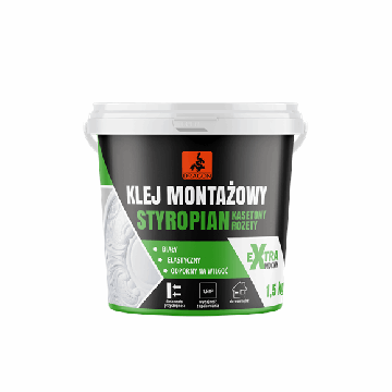 Klej montażowy styropian - kasetony - rozety 15kg