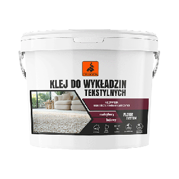 Klej do wykładzin tekstylnych - osakrylowy 6kg Dragon