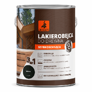 Lakierobejca do drewna szybkoschnąca wenge 2,5L Dragon