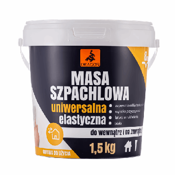 Masa szpachlowa uniwersalna elastyczna 15kg Dragon