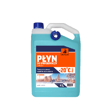 Płyn do spryskiwaczy zimowy niebieski morski 4L Dragon