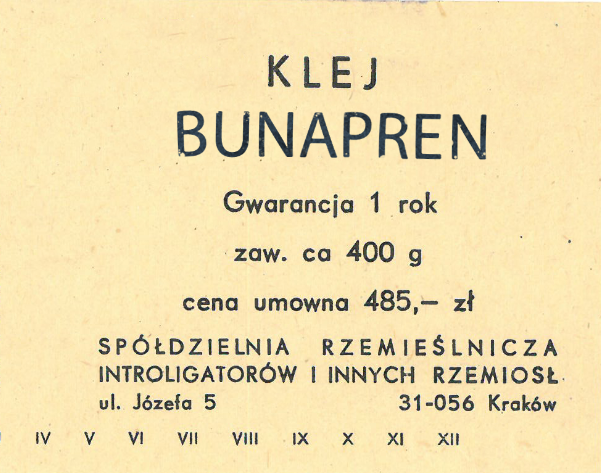 THE CREATION OF BUNAPREN ADHESIVE FROM BUNA RUBBER